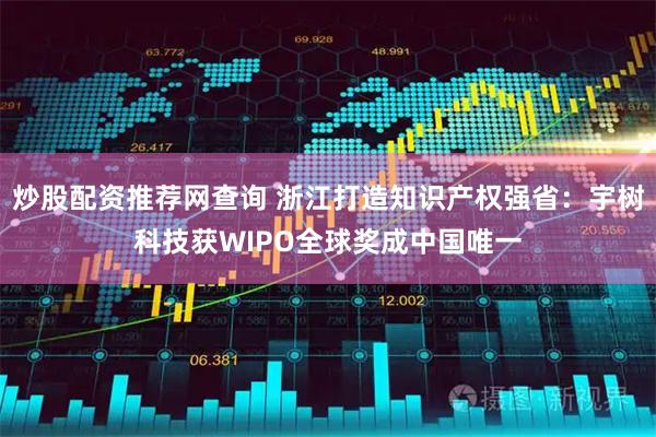炒股配资推荐网查询 浙江打造知识产权强省：宇树科技获WIPO全球奖成中国唯一